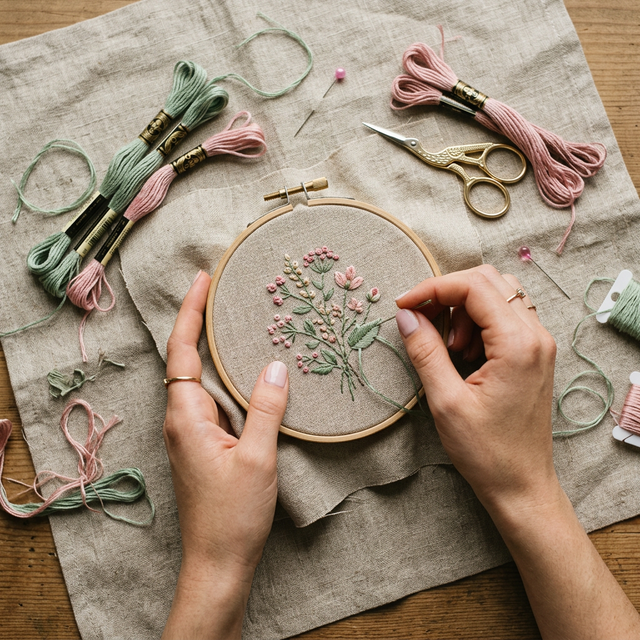 Processo de criação do bordado